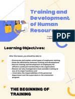 Training and Development of Human Resource - Group 3