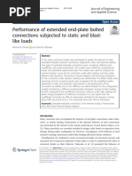 Performance of Extended End-Plate Bolted Connectio