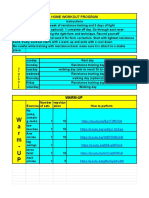 Miss Aishwarya - Home Training Plan