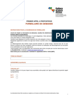 Premier Appel Formulaire de Demande en Francais PDF 1 - 0