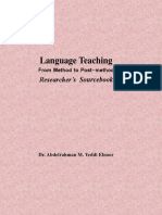 Language Teach From Method To Postmethod Researcher's Sourcebook