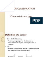 Sensor Types and Classification