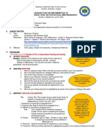 Lesson Plan On Statistical Mini-Research - Used Research Based