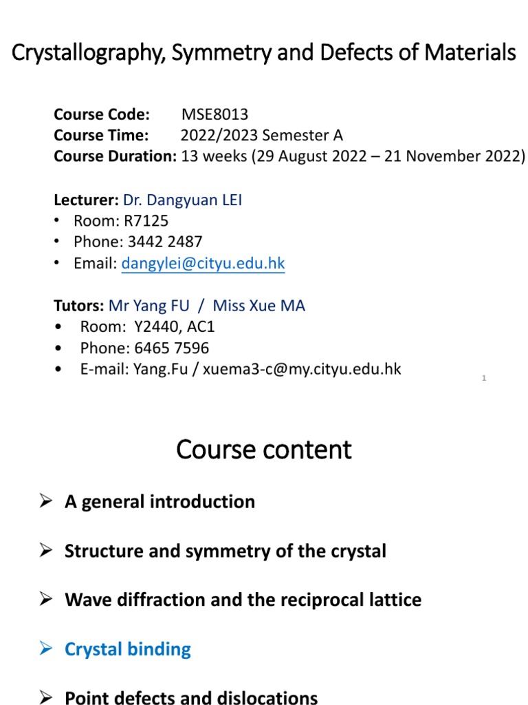 MSE8013 Chapter03 Atomic Binding PDF Chemical Bond Molecular