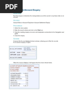 T24 Account Settlement Enquiry - Inactive Accounts