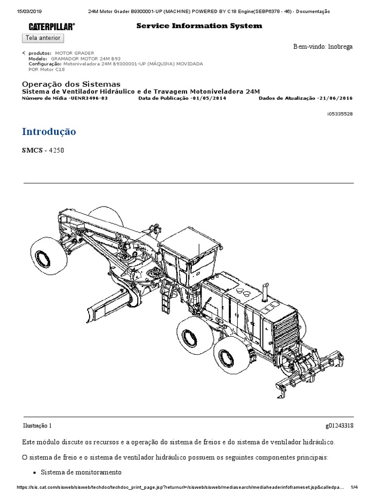 24M Motor Grader C18 Engine Overview | PDF | Brake | Pump