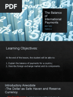 Topic 4 - The Balance of International Payments