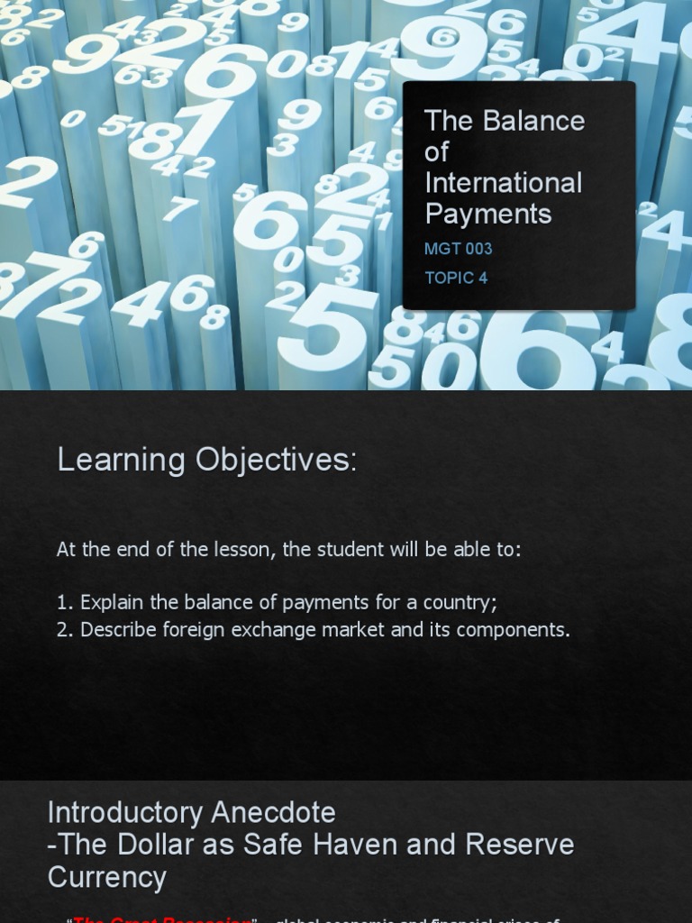 Understanding the Balance of Payments | PDF | Foreign Exchange Market ...