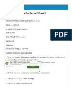 Biology Maranda End Term 2 Form 2 - FREE KCSE PAST PAPERS