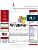 Windows XP Unattended Installation