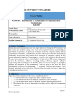 IICT Theory Outline 1N Fall 2022