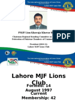 PMJF Lion Khawaja Khawar Rashid