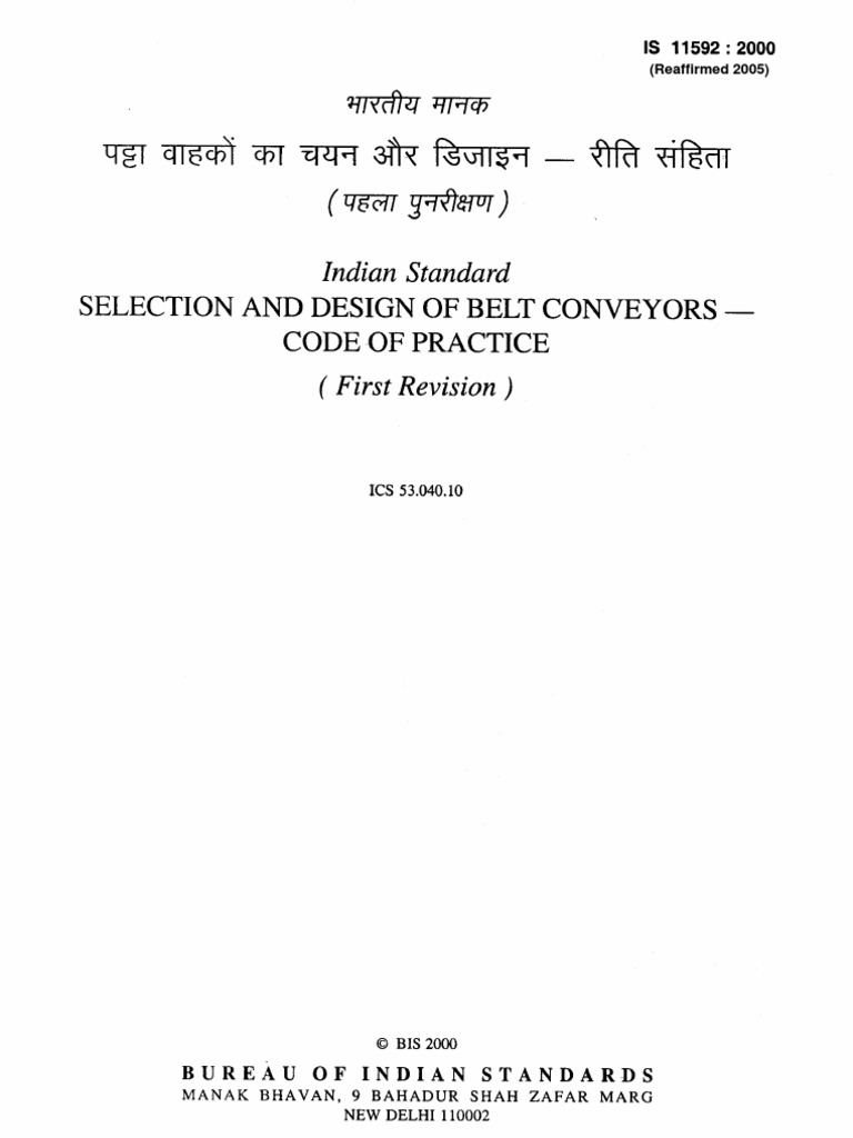 Belt Conveyor 1 | PDF | Belt (Mechanical) | Mechanical Engineering