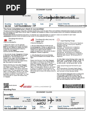 Boarding pass