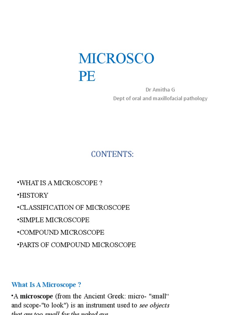 Microscope 180206144306 | PDF | Microscope | Optics
