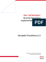 Siemplify ThreatNexus 2.5 RSA NetWitness 10.6
