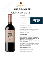 VILICUS Crianza 2018 Tasting Sheet