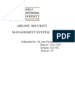 Airline Security Management System