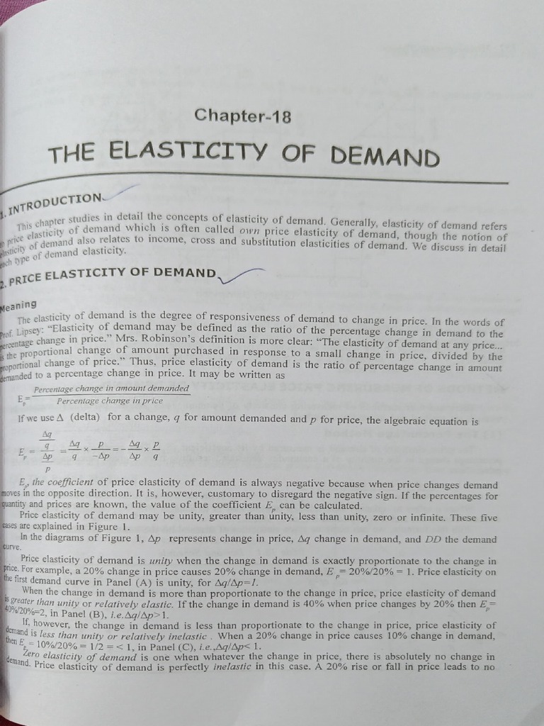 Elasticity of Demand | PDF | Price Elasticity Of Demand | Elasticity ...