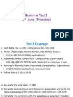 F2 Grammar Test 2 Revision (2nd Semester, 2021)