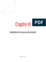 7 - Implantation Des Ressources de Production