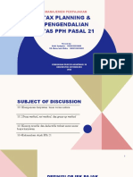 Tax Planning & Pengendalian Atas PPH Pasal 21