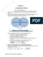 Sociology First Chapter