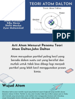 Teori Atom Dalton: Kelompok 2 Pandu Bimantara Muhammad Akbar Salwa Arundaya Silky Novia Stefie Maulya Zyan Muhammad