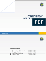 Kelompok 3 - PPT - Prinsip Fermat Dan Reversibilitas