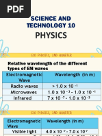 EM Spectrum Wavelength and Frequency