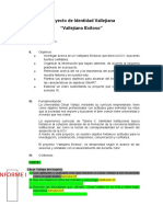 Proyecto de Identidad Vallejiana - InFORME I