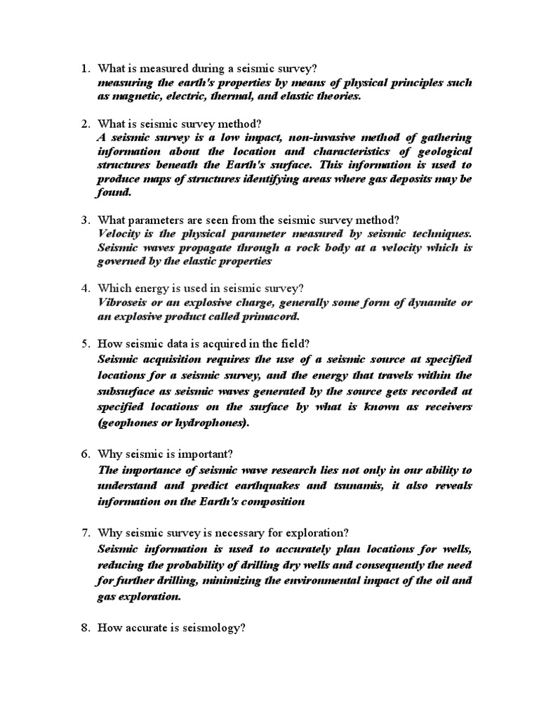 Understanding Seismic Surveys | PDF | Reflection Seismology | Earthquakes