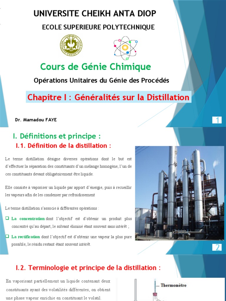 Introduction à la Distillation | PDF | Distillation | Gaz