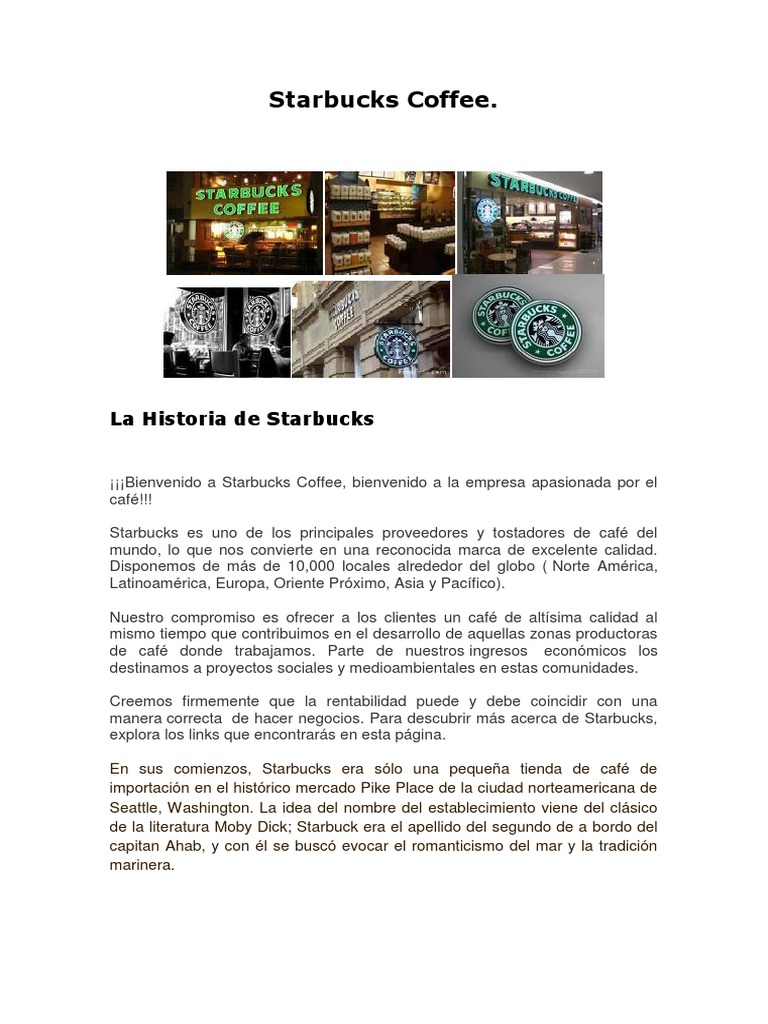 Starbucks | PDF | Marketing | Starbucks