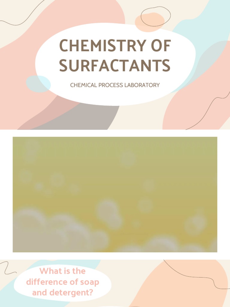 Surfactant s | PDF | Surfactant | Detergent