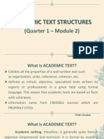 Academic Text Structure - EAPP