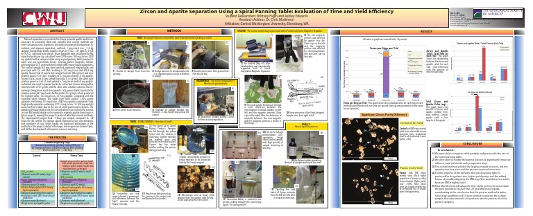 GSA Cordilleran MinSep Poster2013 | PDF | Water | Chemistry