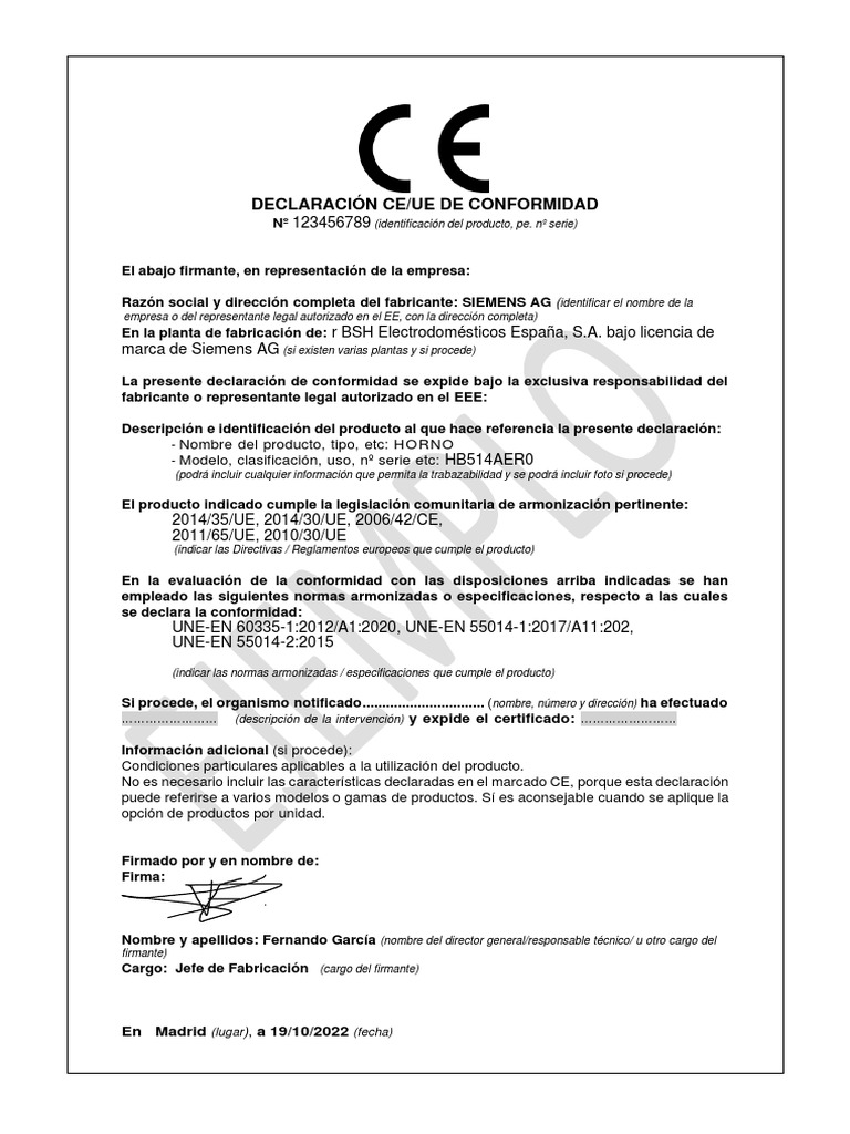 Declaración Conformidad 49B