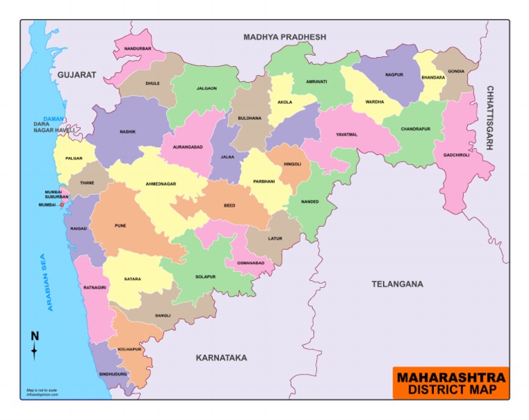 Maharashtra District Map | PDF