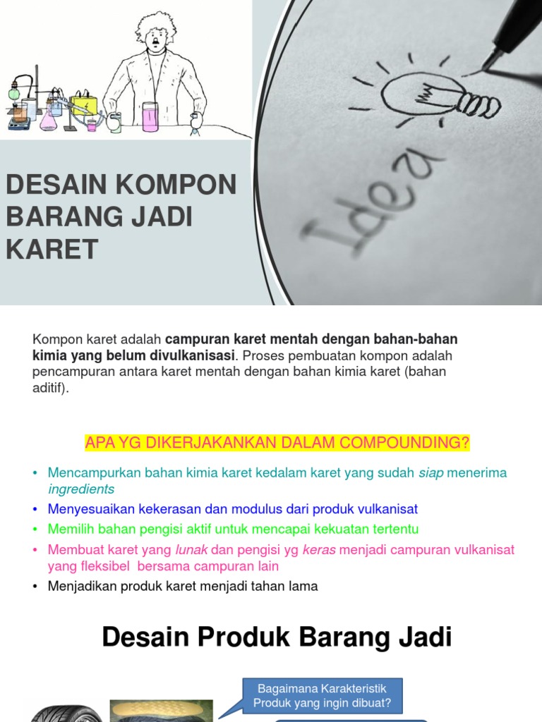 Desain Kompon Barang Jadi Karet | PDF