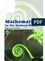 Module 01 - Mathematics in Our World