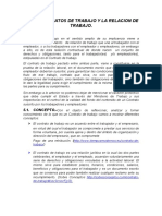 1 Contratos de Trabajo y La Relacion de Trabajo