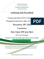 ECH Paramedic Program- Anatomy and Procedural- Cadaver Lab