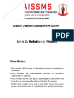 Unit 2 Relational Model and ER Model