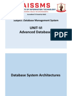 Unit 6 Advanced Databases