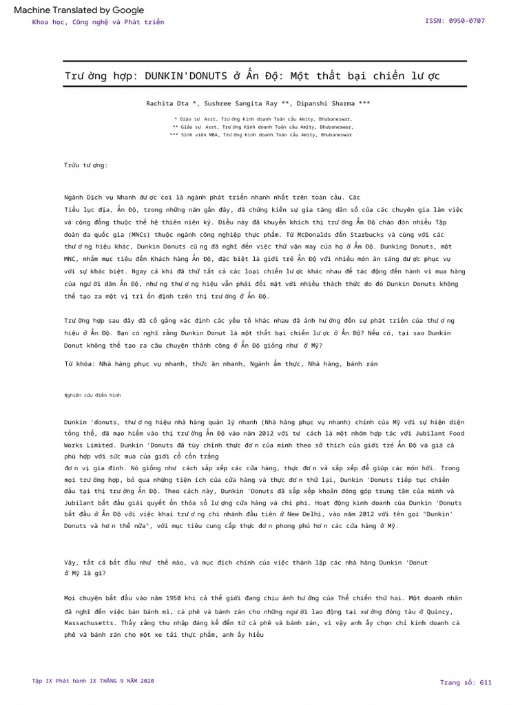 Dunkin Donuts | PDF