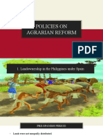 Group 6 Policies On Agrarian Reform