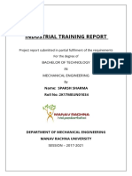 Industrial Training Report - Sparsh