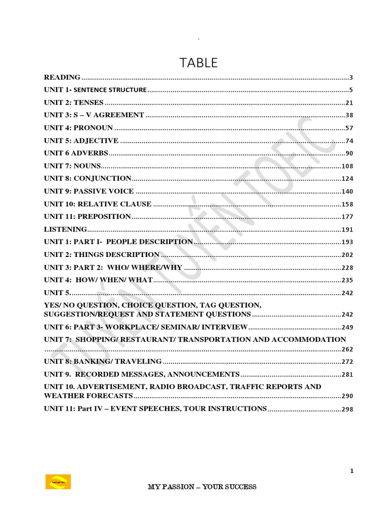 Toeic Basic Textbook Tuyen Tuyen Toeic Pdf Grammatical Tense Verb
