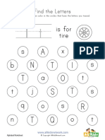 Find The Letter T Worksheet